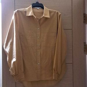 Women's cotton button-front shirt